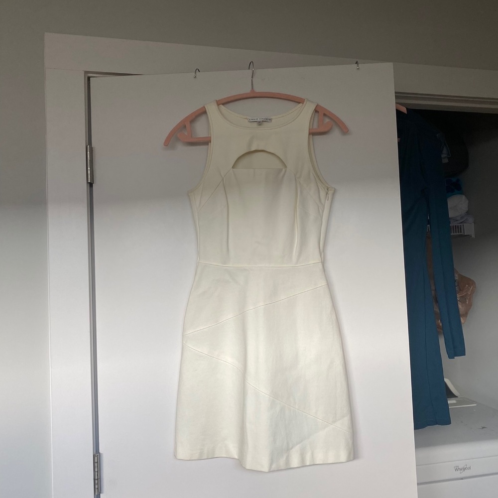 Annie Griffin structures ivory dress